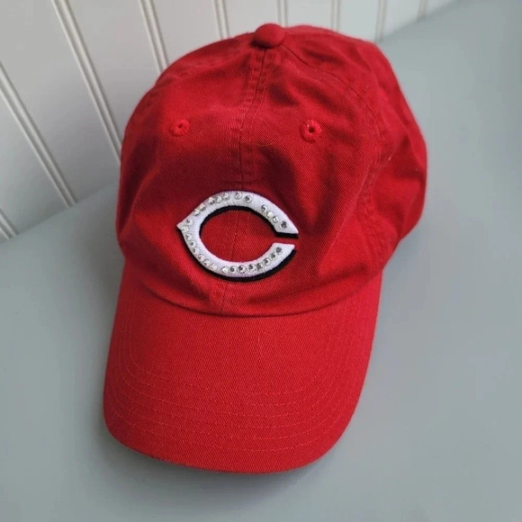 Cincinnati Reds "C" Franchise Twins Enterprise MLB Red Embroidered Cap Cotton OS - Picture 1 of 9
